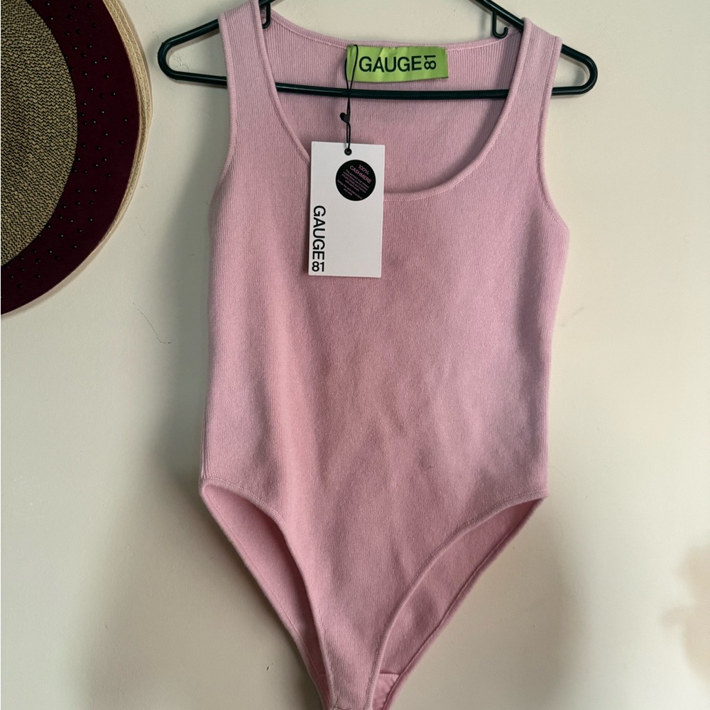 Gauge81 Pink Bodysuit Sleek Minimalist Design